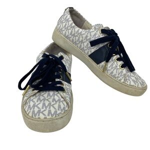 Michael Michael Kors signature MK white and black sneakers, 6.5M
